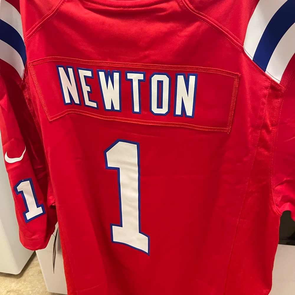 Cam Newton New England Patriots Red Alternate Game Nike BRAND NEW | Size: L